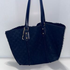 Vintage Gucci Suede Jolicoeur Tote in Black – Timeless Luxury